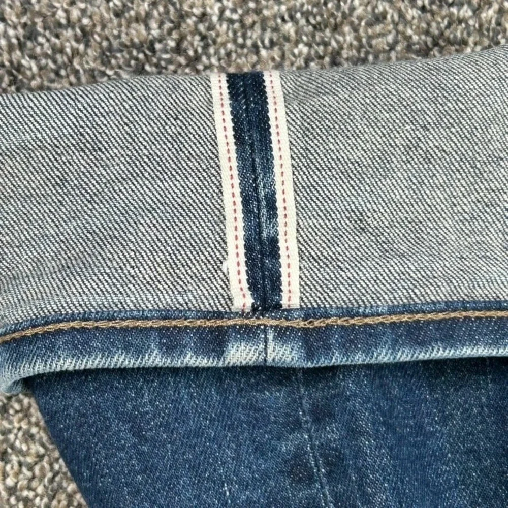 Uniqlo Red Line Kaihara‎ Selvedge Denim Jeans Mens 32x32 Slim Straight Fit Japan